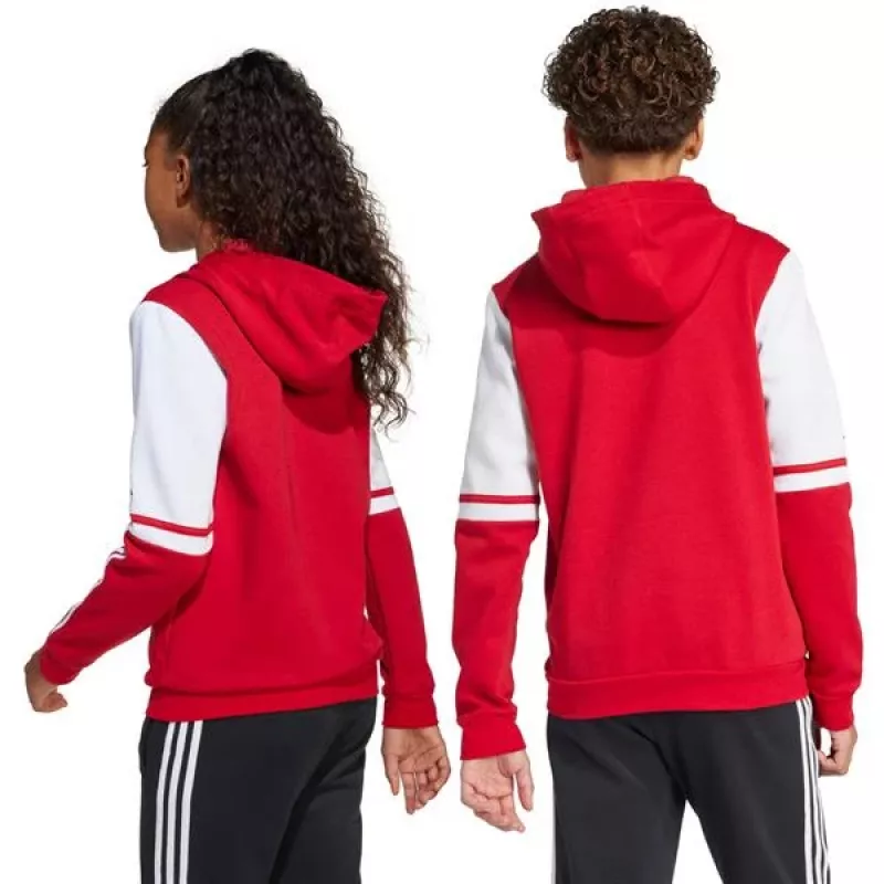 adidas Squadra 25 felpa con cappuccio bambino Team Power Red JD4805 140cm