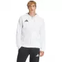 adidas Entrada 26 Full Zip felpa con cappuccio uomo bianco S