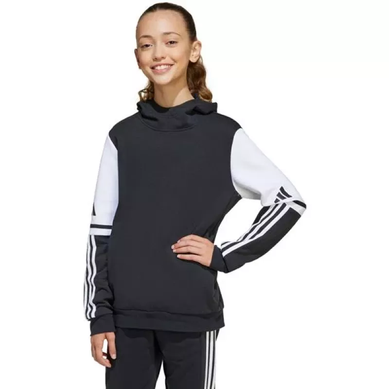 adidas Squadra 25 felpa con cappuccio per bambino nero 164 cm