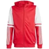 adidas Squadra 25 felpa con cappuccio bambino rosso/bianco 116 cm