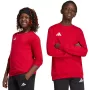 adidas Entrada 26 felpa con cappuccio bambino rosso 152 cm