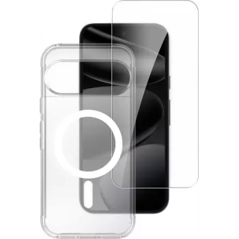 4smarts set protezione premium 360° per Google Pixel 11 / 11 Pro – vetro temperato protezione display e case TPU trasparente