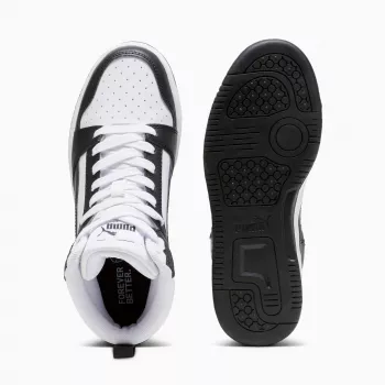 Puma Rebound V6 Mid sneaker bambino bianco nero 393831 01 taglia 38.5