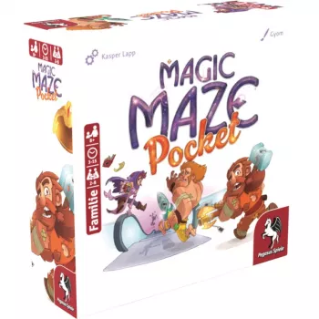 PEGASUS Magic Maze Pocket gioco labirinto cooperativo in tempo reale, 1-4 giocatori, da 8 anni, 15 minuti