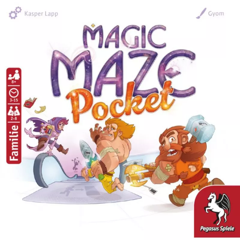 PEGASUS Magic Maze Pocket gioco labirinto cooperativo in tempo reale, 1-4 giocatori, da 8 anni, 15 minuti