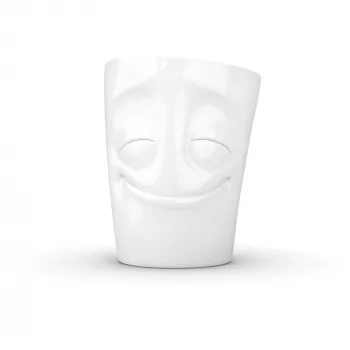 FIFTYEIGHT PRODUCTS T018301 tazza con manico Amused bianca 350 ml