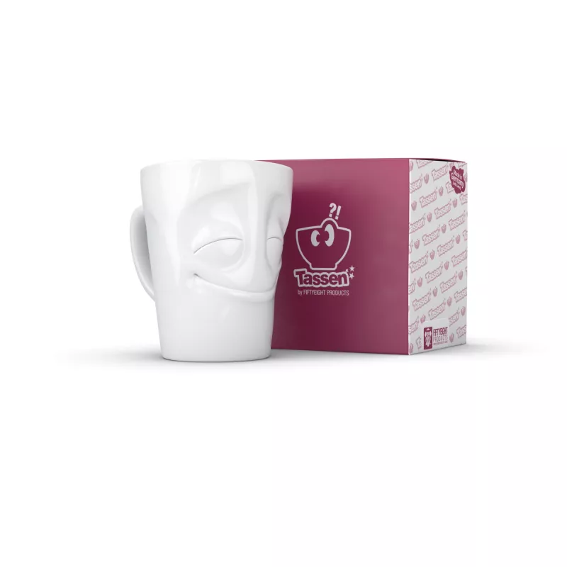 FIFTYEIGHT PRODUCTS T018301 tazza con manico Amused bianca 350 ml