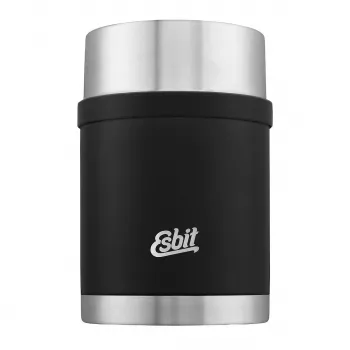 Esbit Sculptor Food Jug 0,75L nero – contenitore termico sottovuoto a tenuta per alimenti con coperchio a scodella e cucchiaio pieghevole