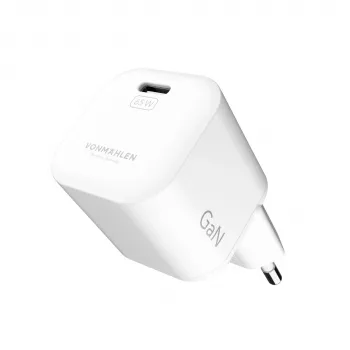 Vonmählen Unity Nano GaN 65W caricabatterie USB-C bianco