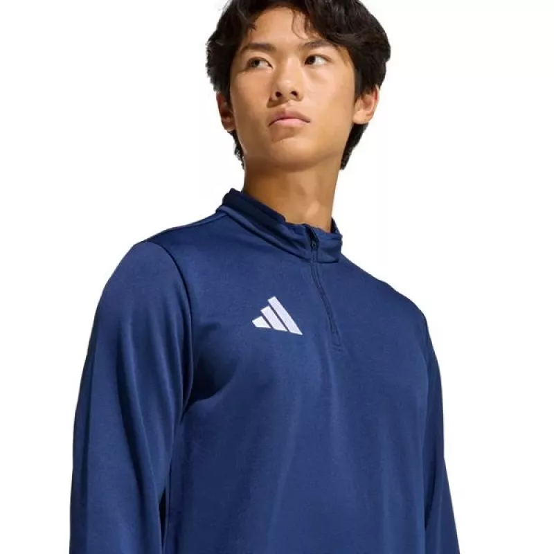 adidas Entrada 26 top da allenamento uomo blu navy con zip a quarto di lunghezza manica lunga L