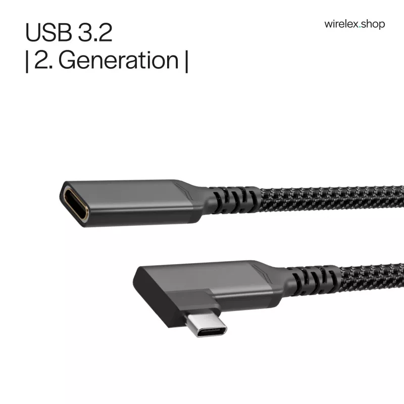 ShiverPeaks cavo di prolunga USB-C USB-C/C 3.2 PD 90° - cavo - digitale/dati
