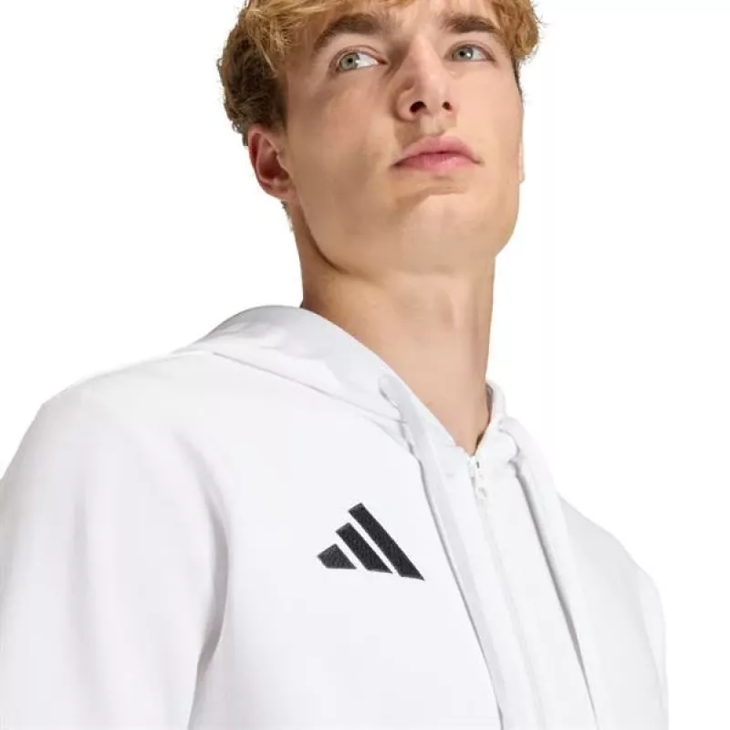 adidas Entrada 26 Full Zip Hoody uomo bianco L