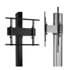 B-TECH AV SYSTEM X - supporto a pavimento universale per schermi piatti (VESA 600 x 400) - 1,8 m