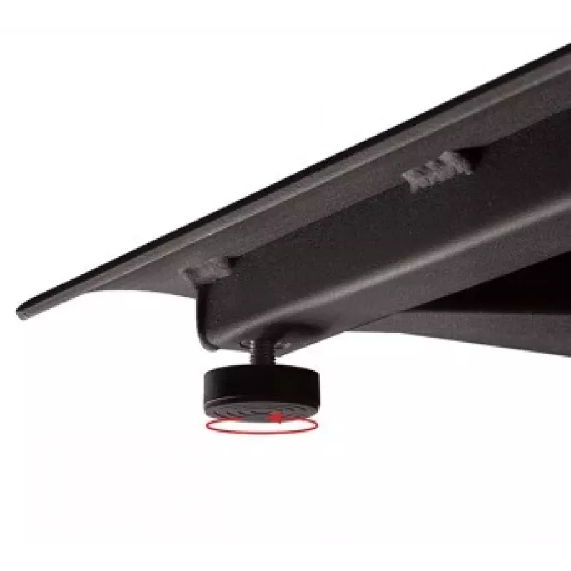 B-TECH AV SYSTEM X - supporto a pavimento universale dual-stack per schermi piatti (VESA 600 x 400) - 2,4 m, nero