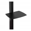 B-TECH AV SYSTEM X - supporto a pavimento universale dual-stack per schermi piatti (VESA 600 x 400) - 2,4 m, nero