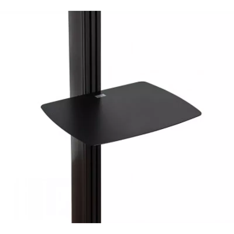 B-TECH AV SYSTEM X - supporto a pavimento universale dual-stack per schermi piatti (VESA 600 x 400) - 2,4 m, nero