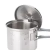 ESBIT PT625ST Pentola da campeggio 0,625 L acciaio inox