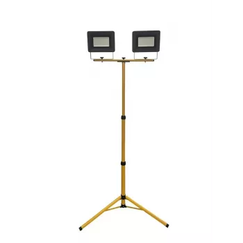 Faro LED su stativo 2x50W 8500lm IP65 bianco freddo