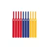 LABEL THE CABLE LTC BASIC STRAPS Fascette per cavi in velcro, 17 cm, confezione da 10, multicolore (blu, giallo, rosso)