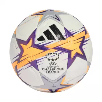 adidas UCL Women's Pro 26/27 League Stage Pallone da calcio Taglia 5 Bianco/Arancione/Viola