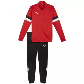 PUMA uomo Team Rise tuta da allenamento rosso e nero taglia L