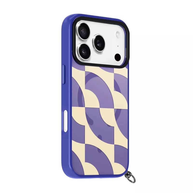 Custodia LAUT Keyko Pop per iPhone 17 Pro Max, Indigo Tide