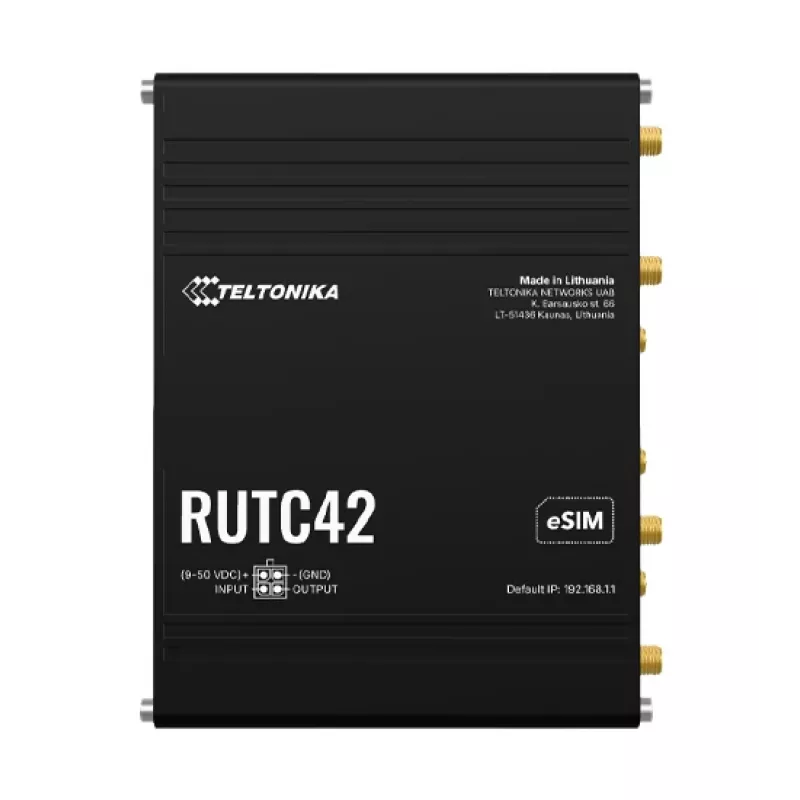 Teltonika Networks RUTC42 (UK) router industriale 4G/Wi-Fi 6 dual-band