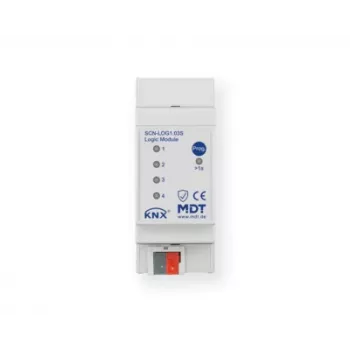 MDT KNX modulo logico 2TE REG Secure, 200 blocchi logici, guida DIN, KNX Secure