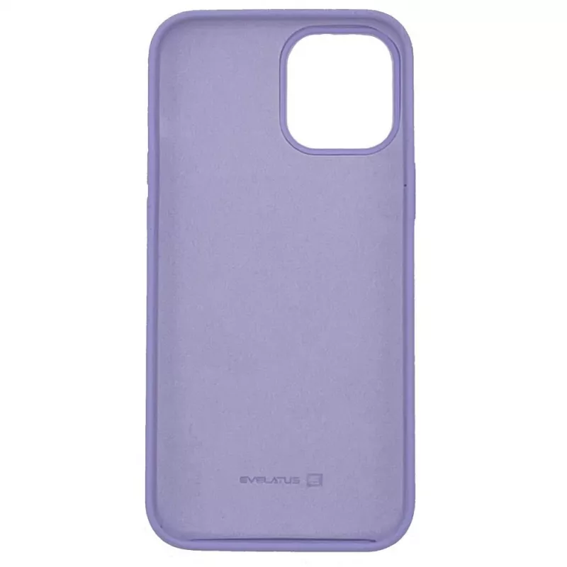 Evelatus custodia in silicone Premium Soft Touch per Apple iPhone 12 Pro Max lilla pallido