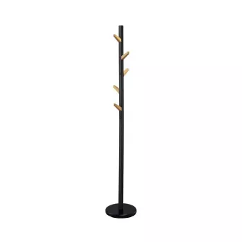 Appendiabiti autoportante W66 nero 177 cm, acciaio verniciato a polvere, portata 15 kg