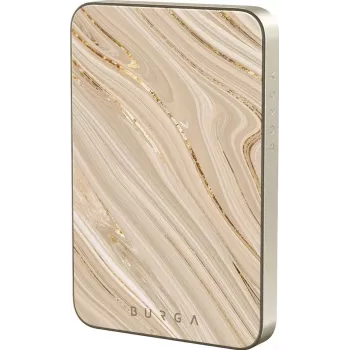 BURGA powerbank magnetico 5000 mAh Full Glam Gold