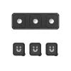 UNITEK SnapHold organizzatore magnetico per cavi da scrivania (set da 3+1), nero