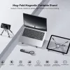 UNITEK Mag-Fold supporto magnetico pieghevole per telefono, tablet e laptop con funzione treppiede, Grigio Siderale