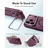 ESR Classic Hybrid Kickstand custodia MagSafe per iPhone 17 Pro Max / 18 Pro Max - bordeaux scuro opaco