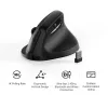 Keychron M5-A29 Verticale PixArt 3311 1K Nero Mouse da Gaming Ergonomico Wireless