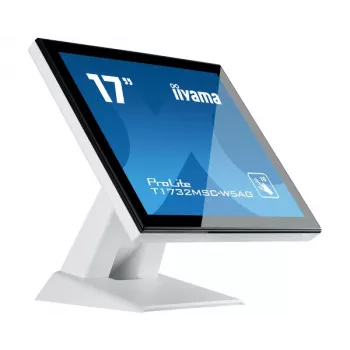 Iiyama ProLite T1732MSC-W5AG Monitor LED touchscreen capacitivo proiettivo 17 inch SXGA 5:4 con HDMI, DisplayPort, VGA, altoparlanti, Nero