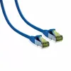 IT-BUDGET Full Copper Premium cavo patch Cat.6A con cavo grezzo Cat.7 600 MHz senza alogeni PoE+ 10Gbps blu 3m