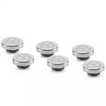 Thermal Grizzly DeltaMate Plug tappi di chiusura, ottone - nichel lucido, confezione da 6