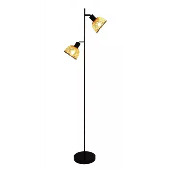 Lampada da terra Corbo 2xE27 bambù