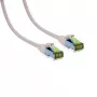 IT-BUDGET cavo patch Cat.6A S/FTP LSZH, 0,5 m, bianco, 10Gbps, PoE+, 600MHz, rame
