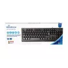 MediaRange MROS109-GR tastiera USB con filo, layout QWERTY greco, nero, 105 tasti, membrana, cavo 1,5 m