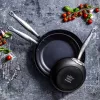 GreenPan Barcelona set padelle 3 pezzi 20/24/28 cm nero ceramica antiaderente