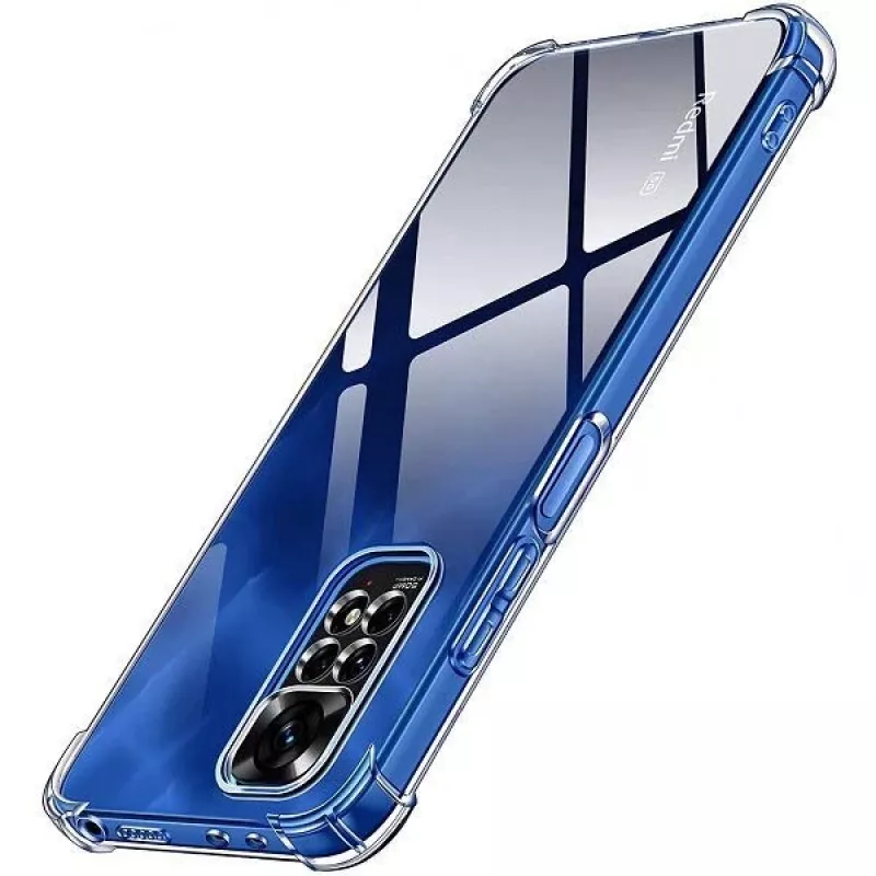 Evelatus Xiaomi Redmi Note 11/11S custodia in silicone Military Shockproof TPU trasparente