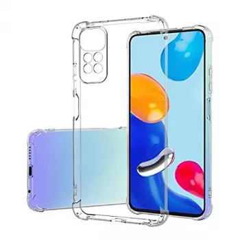 Evelatus Xiaomi Redmi Note 11/11S custodia in silicone Military Shockproof TPU trasparente