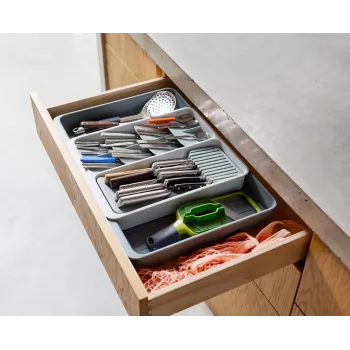 Joseph Joseph DrawerStore organizer estensibile per posate, grigio
