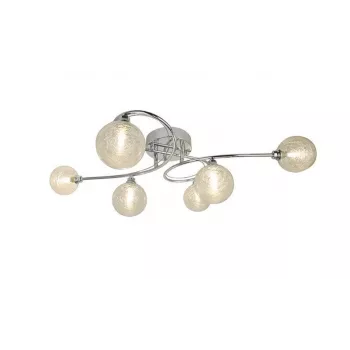 Plafoniera CL16022-6 6x28W G9 moderna cromo a 6 luci