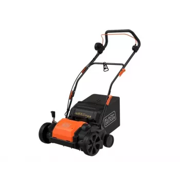 BLACK+DECKER 1200W scarificatore e arieggiatore elettrico 32cm BEOEP320 con cesto di raccolta 35L