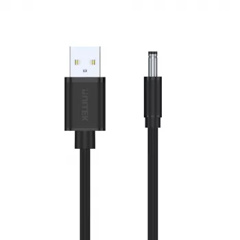 UNITEK Cavo di alimentazione USB a DC 3,5x1,35mm 5V 2A 1,5m nero