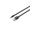 UNITEK Cavo di alimentazione USB a DC 3,5x1,35mm 5V 2A 1,5m nero