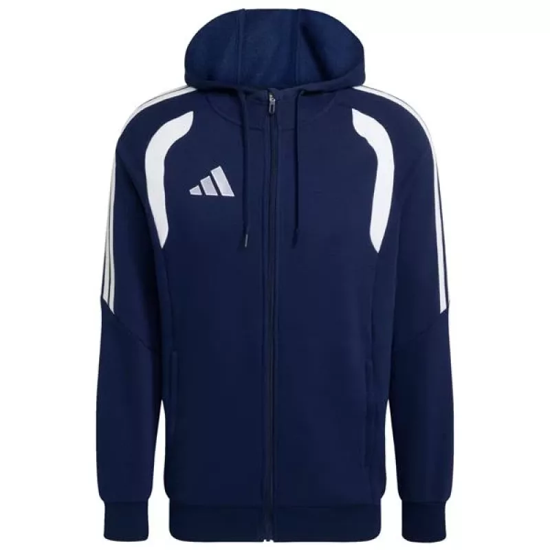 adidas Tiro 26 League felpa con cappuccio e zip integrale uomo, Navy Blue L
